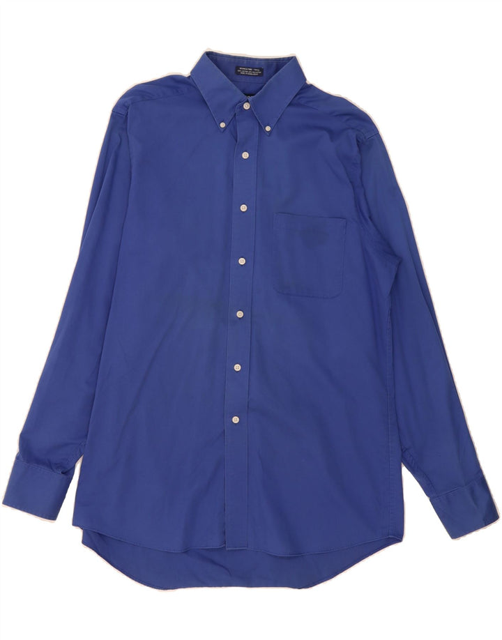 IZOD Mens Regular Fit Shirt Size 15 1/2 Medium Blue Cotton Vintage Izod and Second-Hand Izod from Messina Hembry 