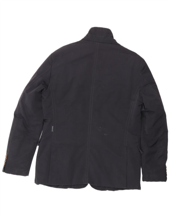 Moncler Mens Padded Jacket Size 4 XL Navy Blue Polyester