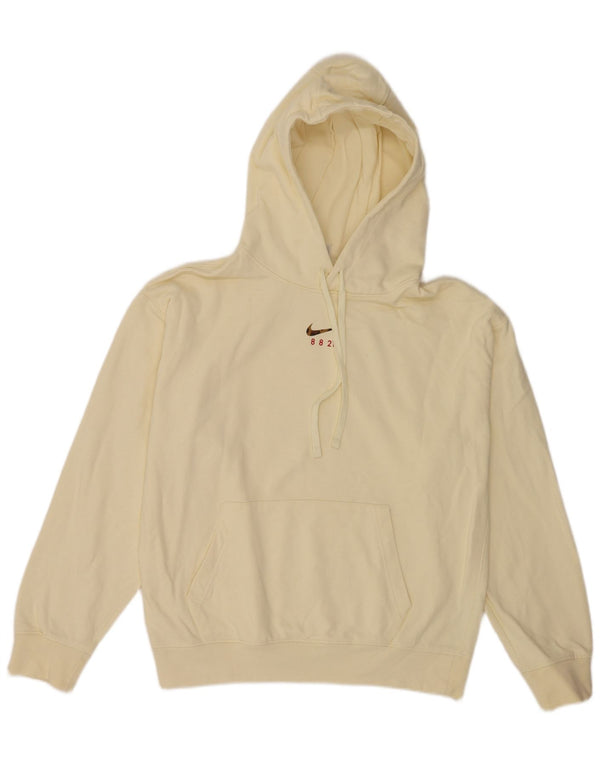 Nike Pull à capuche coupe ample pour homme en coton jaune Taille S