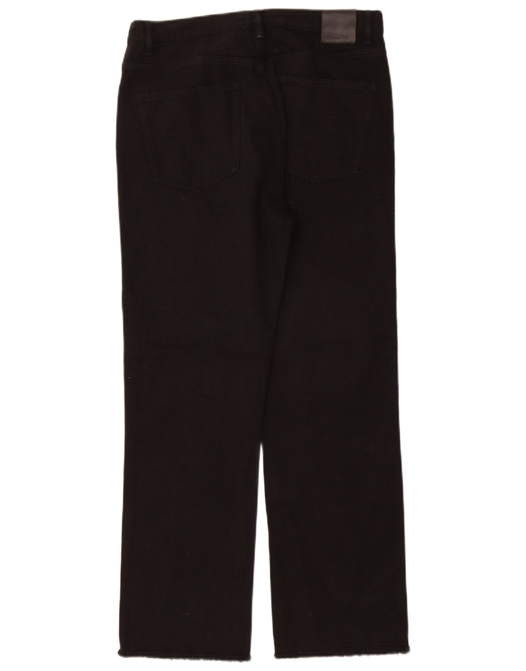 Massimo Dutti Dame Højhøjde Straight Jeans EU 40 Medium W30 L29 Sort