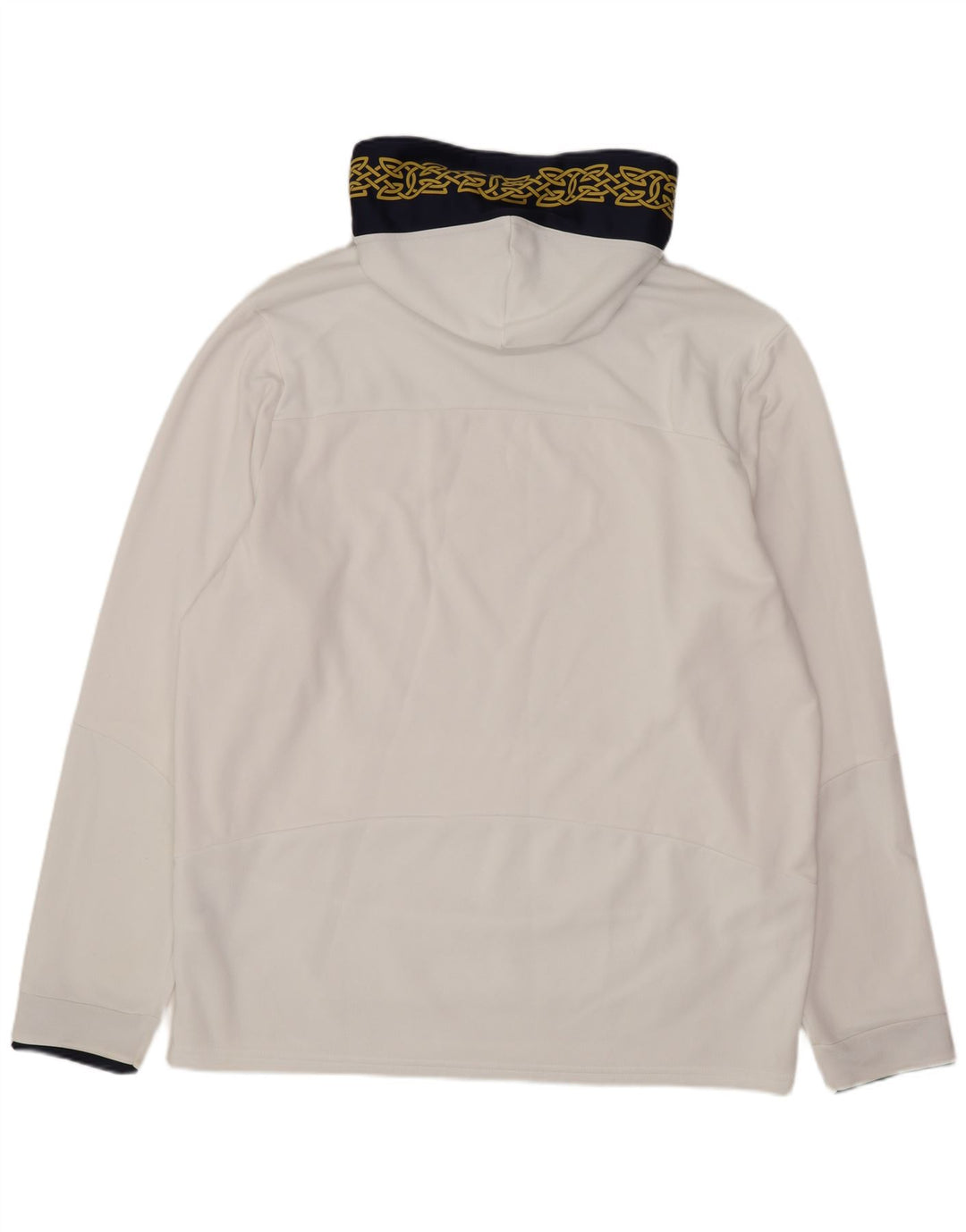 UNDER ARMOUR Mens Graphic Hoodie Jumper Large White Colourblock Polyester