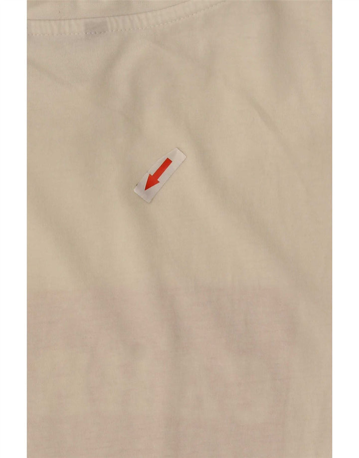 Carrera Mens Graphic T-Shirt Top Medium White Cotton
