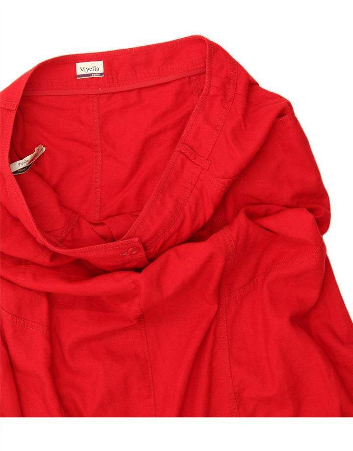 VIYELLA Womens Petit A-Line Skirt W34 Large Red Vintage Viyella and Second-Hand Viyella from Messina Hembry 