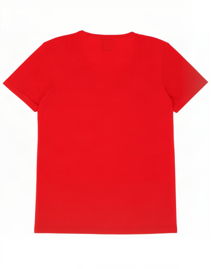 Zara Mens Graphic T-Shirt Top Medium Red