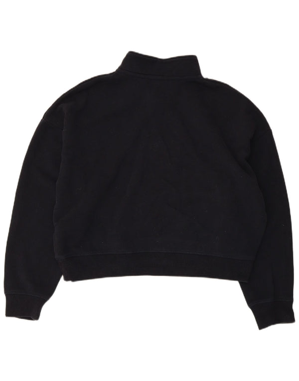 Superdry Damen Übergroßer Crop-Sweatshirt-Pullover UK 16 Large Marineblau