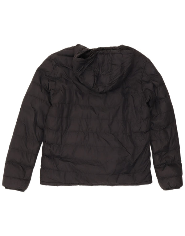 Jaqueta acolchoada masculina com capuz Mountain Warehouse UK 40 grande nylon preto