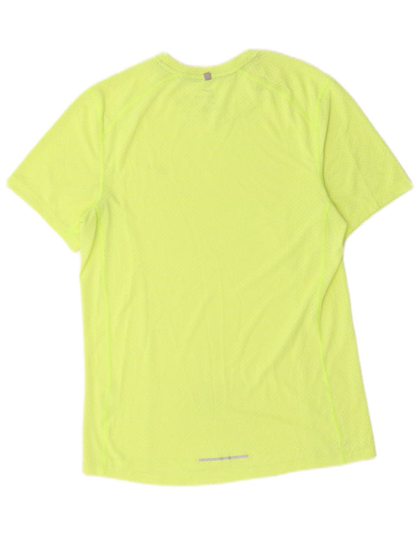 Nike Mens Dri Fit T-Shirt Top Small Yellow