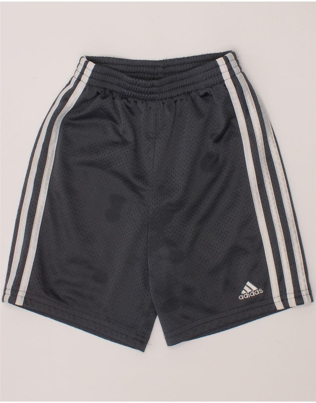 ADIDAS Boys Sport Shorts 4-5 Years Grey Polyester