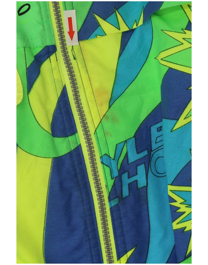 Elho Mens Graphic Ski Jumpsuit Large Blue Geometric