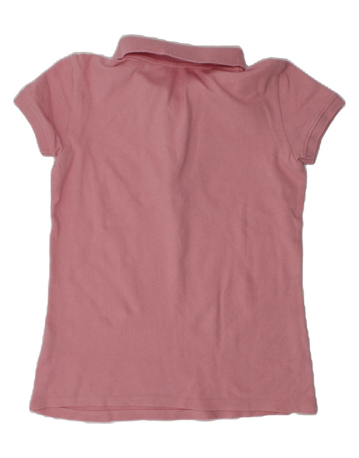 BENETTON Girls Polo Shirt 8-9 Years Large  Pink Cotton | Vintage Benetton | Thrift | Second-Hand Benetton | Used Clothing | Messina Hembry 