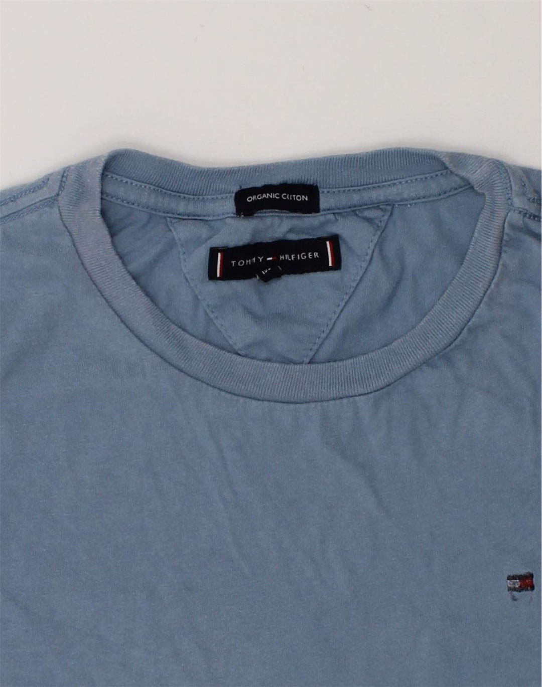 TOMMY HILFIGER Boys T-Shirt Top 11-12 Years Blue Cotton | Vintage Tommy Hilfiger | Thrift | Second-Hand Tommy Hilfiger | Used Clothing | Messina Hembry 