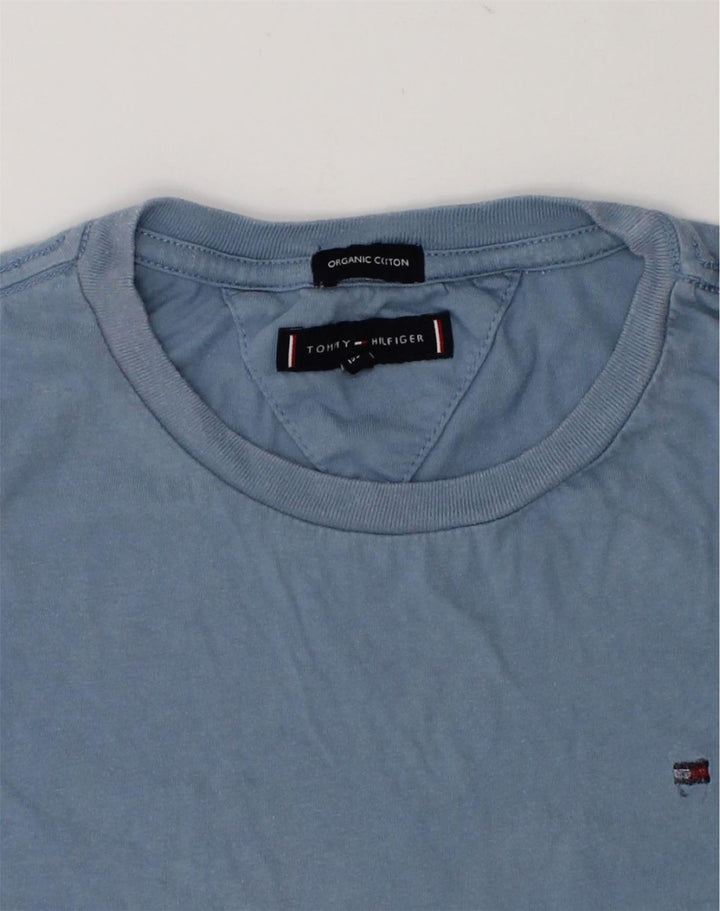 TOMMY HILFIGER Boys T-Shirt Top 11-12 Years Blue Cotton | Vintage Tommy Hilfiger | Thrift | Second-Hand Tommy Hilfiger | Used Clothing | Messina Hembry 