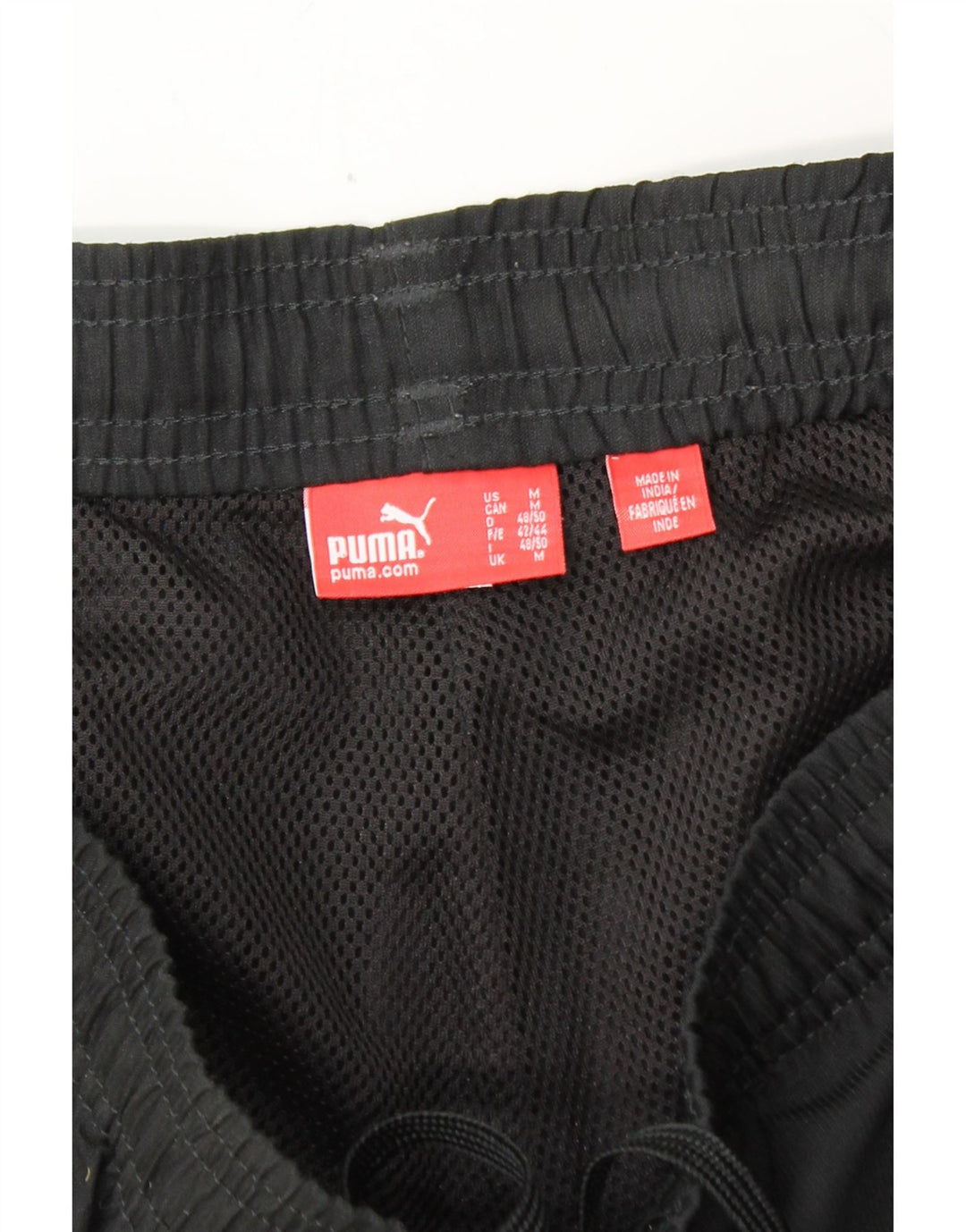 PUMA Mens Bermuda Graphic Sport Shorts Medium  Black Vintage Puma and Second-Hand Puma from Messina Hembry 