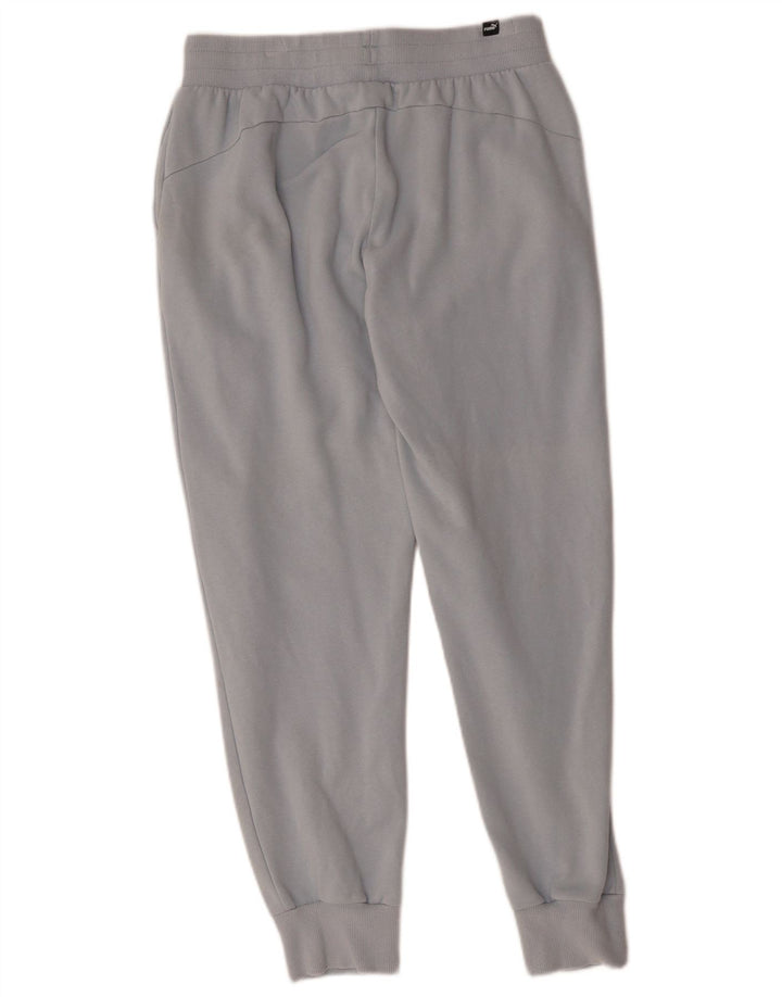 PUMA Mens Tracksuit Trousers Joggers Medium Blue Cotton
