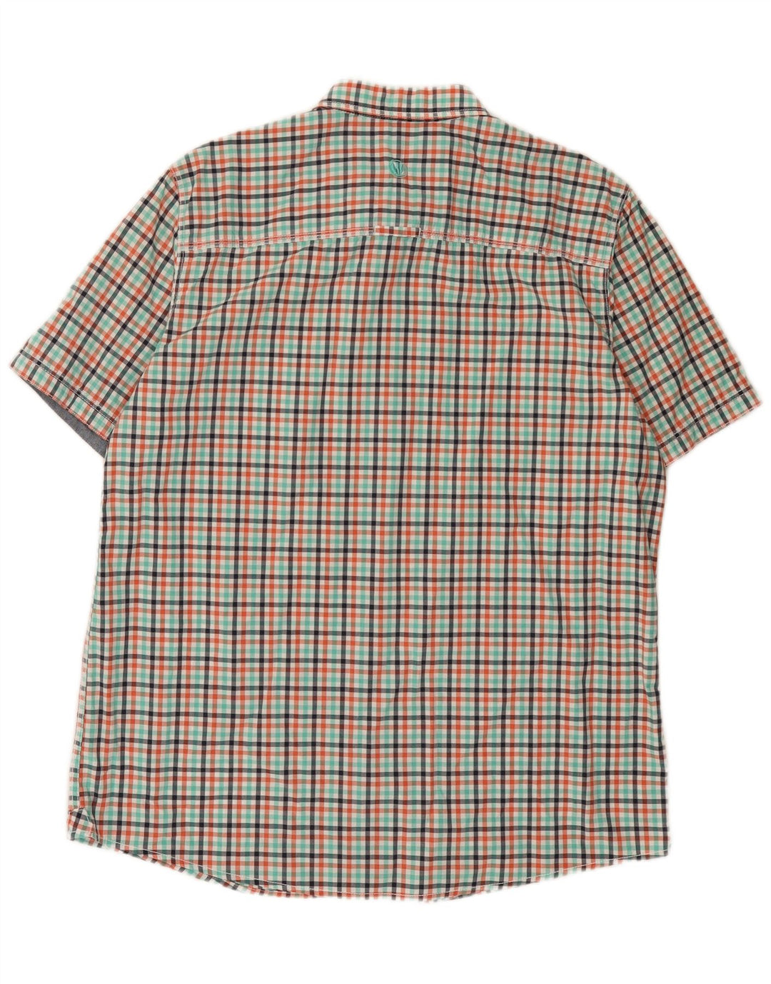 Fat Face Chemise à manches courtes pour homme Coupe classique Grand vichy multicolore