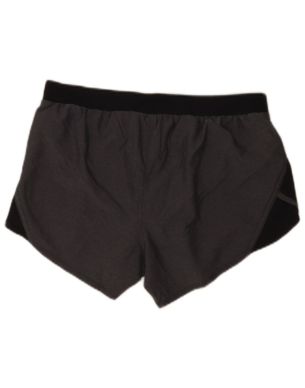Under Armour Short de sport Heat Gear pour femme UK 14 Gris moyen Colourblock
