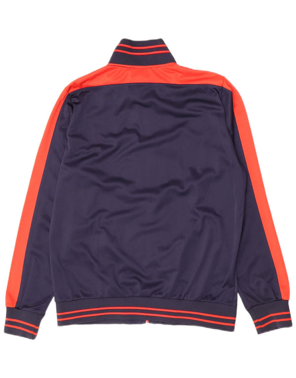 Lotto Hombre Chándal Top Chaqueta Mediana Azul Marino Colorblock Poliéster