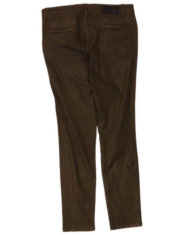 Massimo Dutti Pantaloni cargo subțiri pentru femei EU 40 Medium W30 L29 Kaki Bumbac