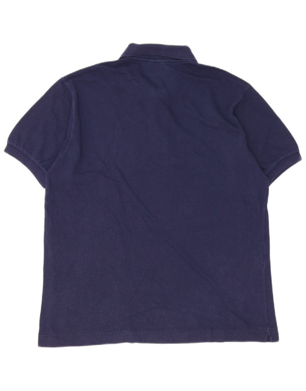 Lacoste Mens Polo Shirt Size 5 Large Navy Blue Cotton