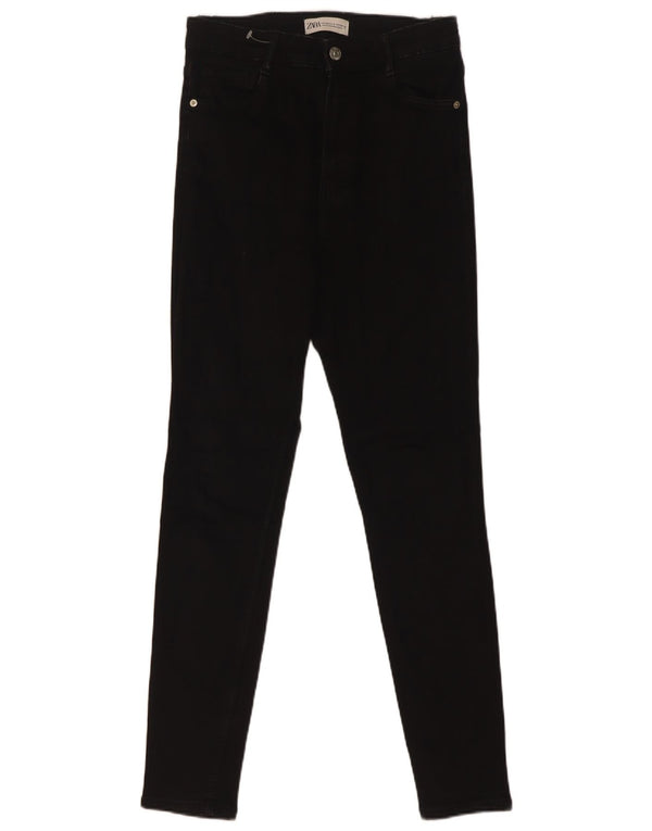 Jeans skinny da donna Zara EU 38 Small W28 L29 Cotone nero