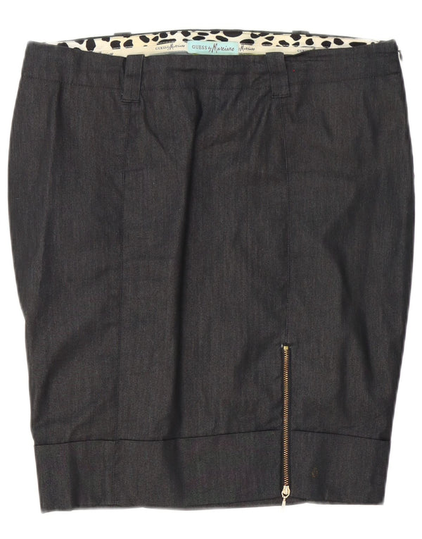 Guess By Marciano Womens Pencil Skirt IT 46 Large W34 Grey Cotton