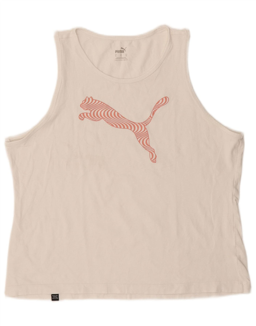 Puma Womens Graphic Vest Top UK 18 XL White