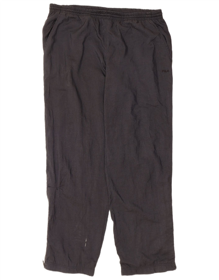 Fila Mens Tracksuit Trousers IT 52 Large  Black Polyamide
