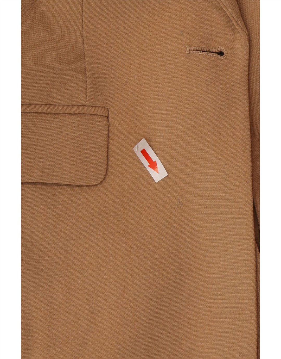 Zara Damen 1-Knopf-Blazerjacke UK 6 XS Beige Polyester