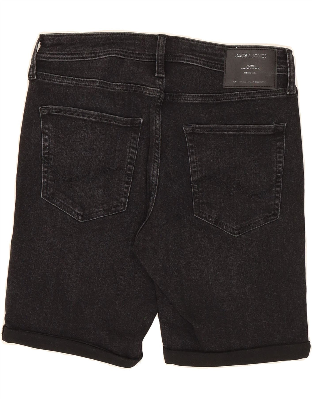 JACK & JONES Mens Denim Shorts Small W28 Black Cotton Vintage Jack & Jones and Second-Hand Jack & Jones from Messina Hembry 