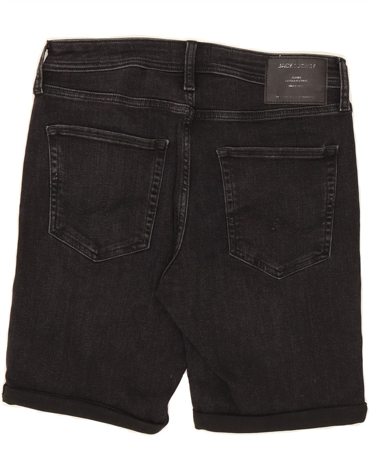 JACK & JONES Mens Denim Shorts Small W28 Black Cotton Vintage Jack & Jones and Second-Hand Jack & Jones from Messina Hembry 