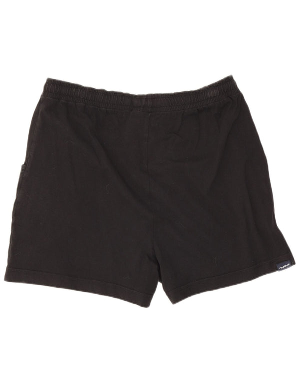 Pantaloni scurti sport Reebok pentru femei UK 14, mari, negru, bumbac