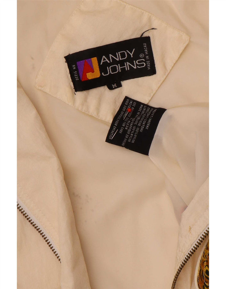 Übergroße Damen-Regenjacke von Andy Johns, UK 14, mittelgrau, mit Tiermuster