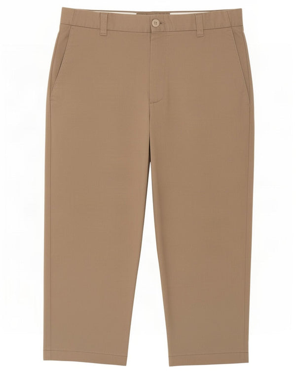 Zara Herren Caprihose EU 42 Large W32 L21 Beige Baumwolle