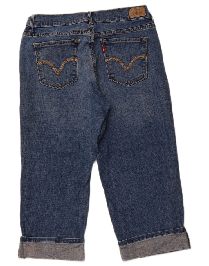 LEVI'S Womens 515 Capri Jeans US 8 Medium W28 L19  Blue Cotton