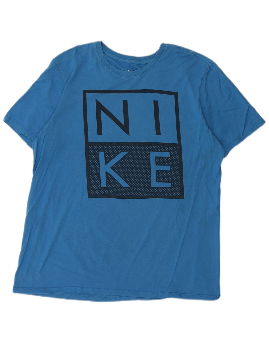Nike Mens Athletic Cut Graphic T-Shirt Top Large Blue
