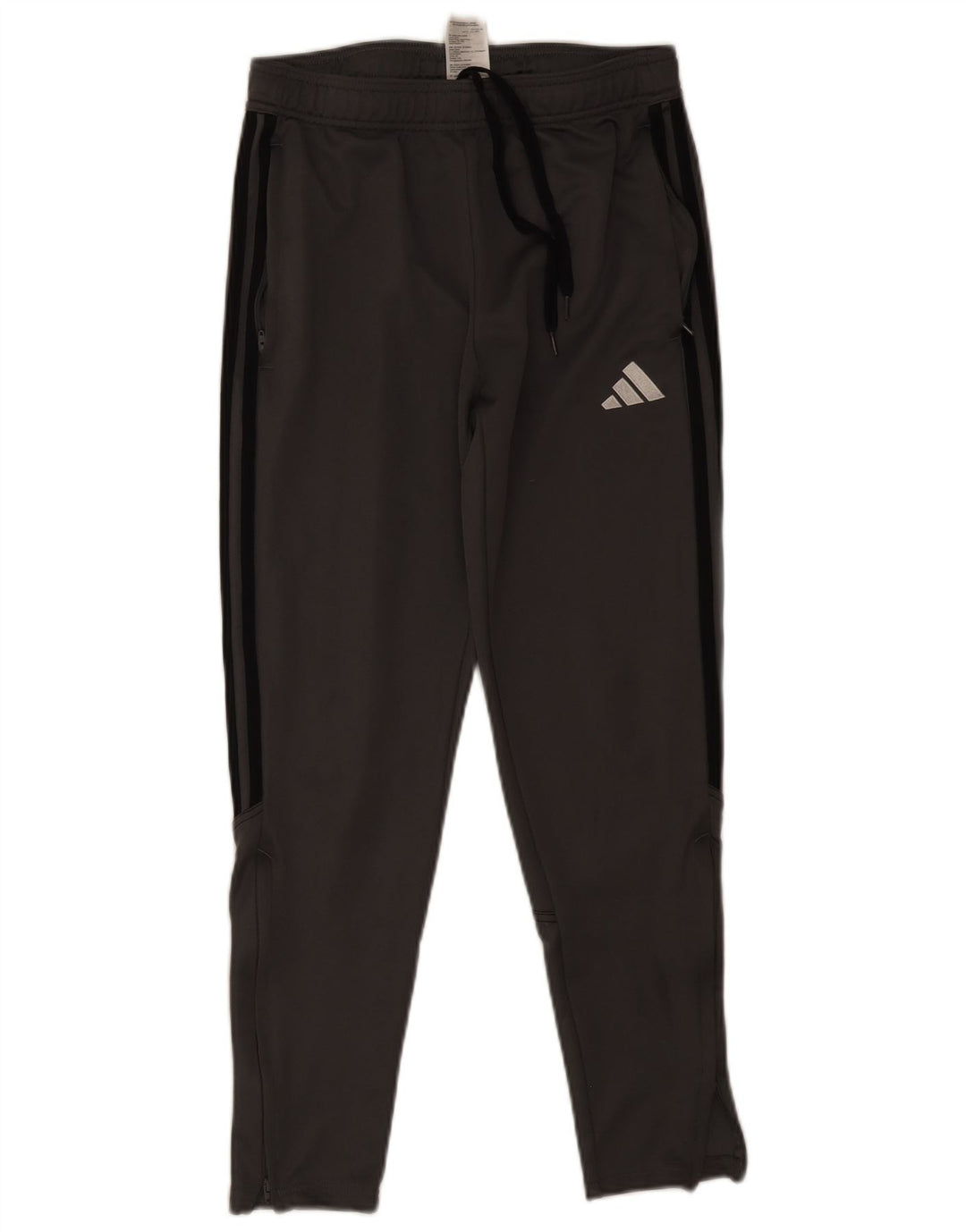 Adidas Mens Tracksuit Trousers Medium Grey Polyester