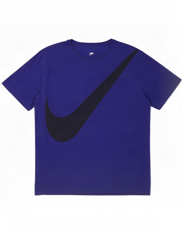 Nike Mens Athletic Cut Graphic T-Shirt Top XL Blue Cotton