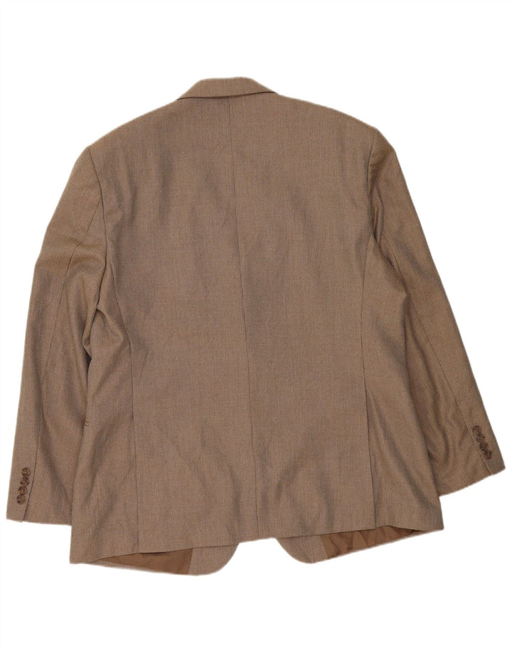 Giacca blazer a 2 bottoni Marks & Spencer da uomo UK 46 XL Poliestere beige