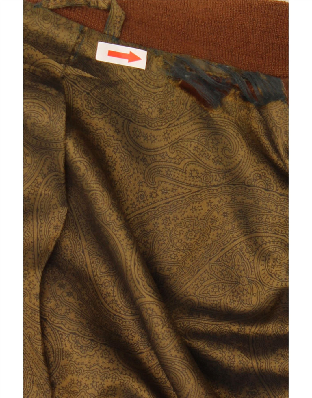 Vintage Mens Suede Bomber Jacket IT 54 2XL Brown Leather
