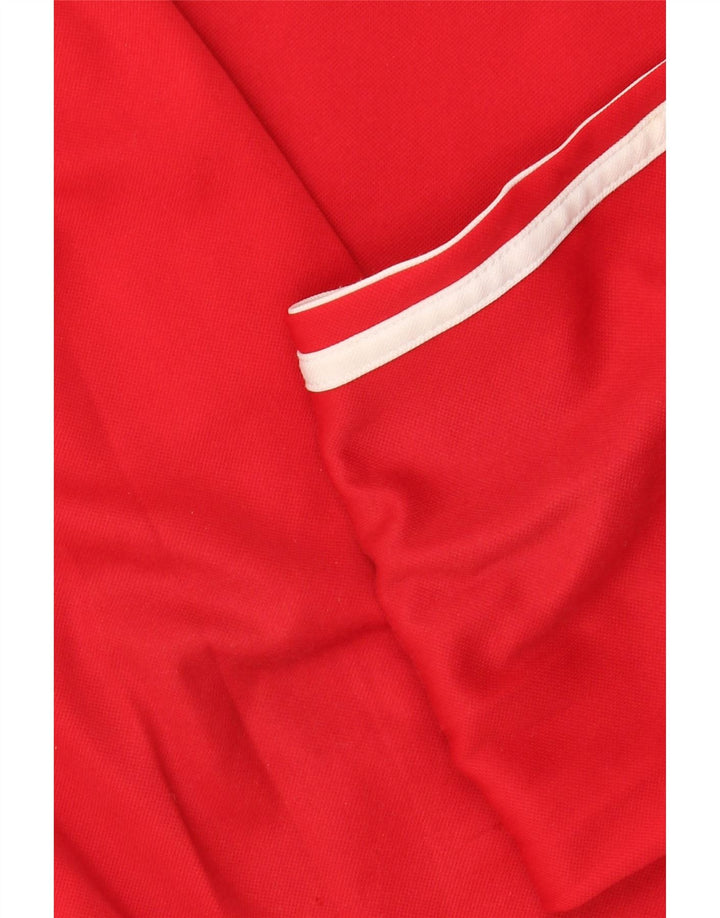 Adidas Herren Sweatshirt Pullover UK 38/40 Mittelrotes Colourblock-Polyester