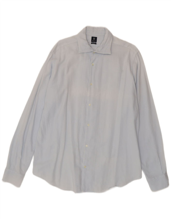 Boggi Mens Shirt XL Blue