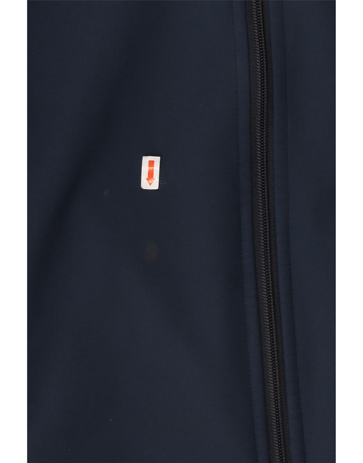 JACK WOLFSKIN Mens Tracksuit Top Jacket UK 36/38 Small Navy Blue Polyester
