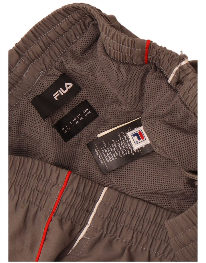Fila Mens Tracksuit Trousers Medium  Grey Polyester