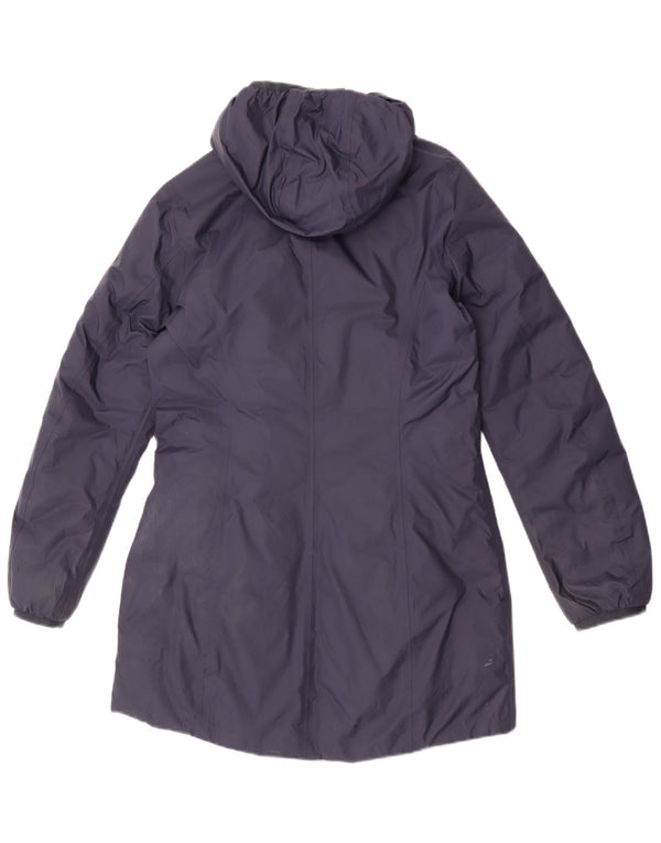 Giacca a vento reversibile con cappuccio da donna K-Way UK 8 Small Blu Navy