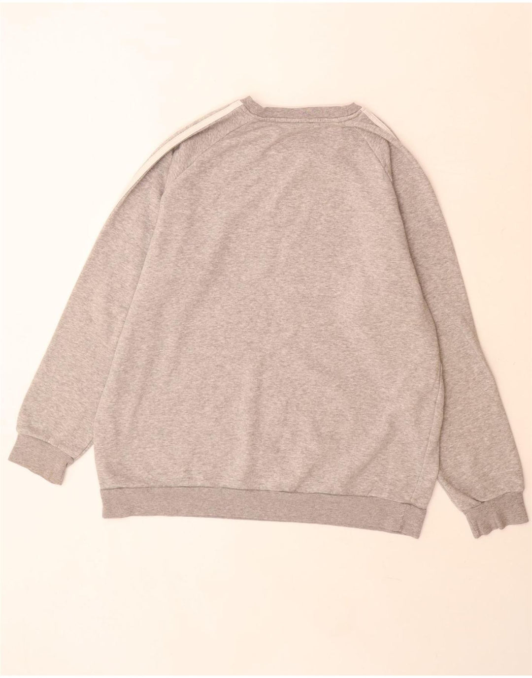 Adidas Pull surdimensionné pour femme UK 12/14 Gris moyen en coton
