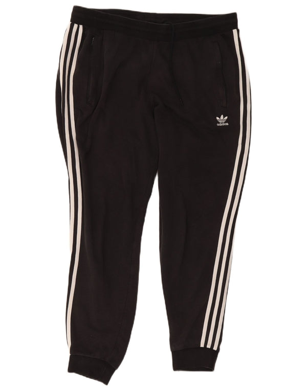 Adidas Pantalon de survêtement pour femme Joggers UK 18 XL Noir Coton