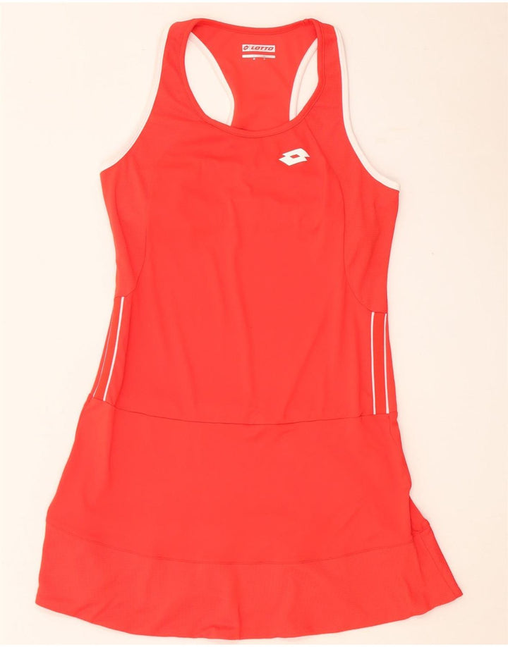 Lotto Womens Tennis Dress UK 12 Medium Red Polyester