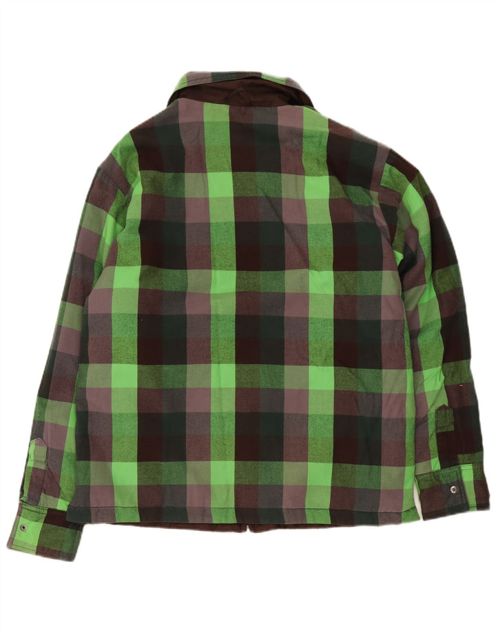 The North Face Mens Bomber Jacket UK 38 Medium Green Check