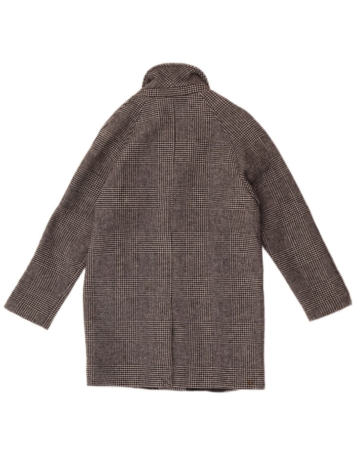 Zara Manteau Garçon 11-12 Ans Laine à Carreaux Gris