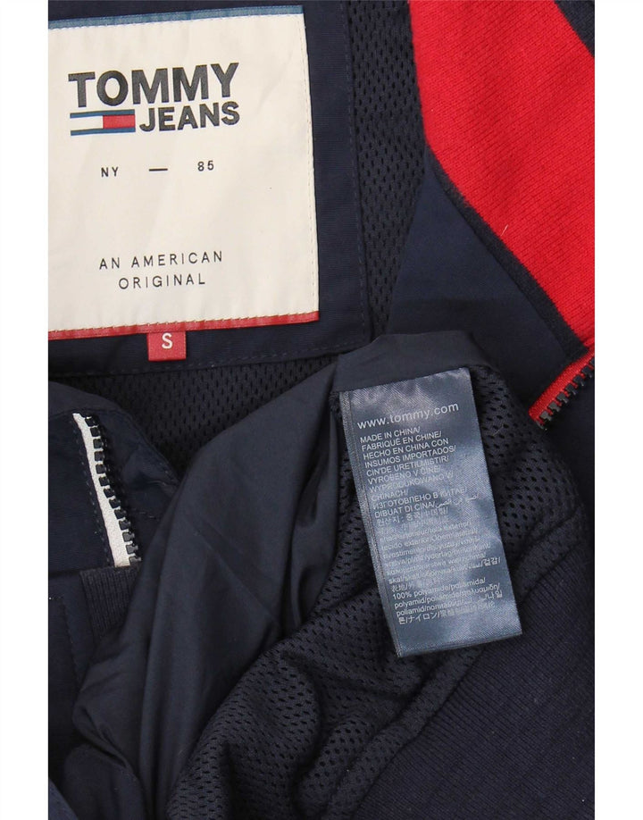 Tommy Hilfiger Mens Bomber Jacket UK 36 Pequeno Azul Marinho Poliamida